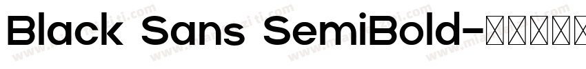 Black Sans SemiBold字体转换